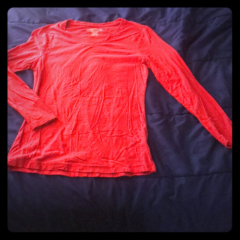 Red V-Neck